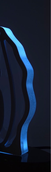 light blue v