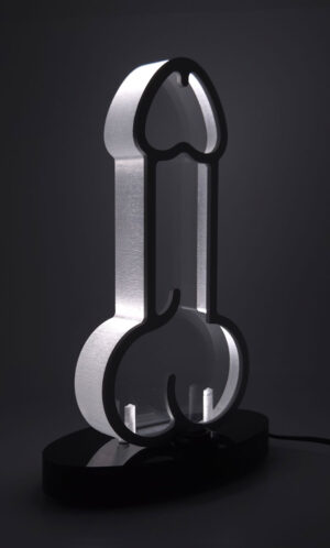 Robin Hood white acrylic lamp male from the Luster & Linger Obsession Edition lit